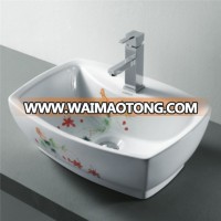 TS-4061H Ceramic bathroom sink embedded art wash basin.