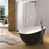 Factory Customizable Composite Stone Freestanding Solid Surface Round Freestanding Tub