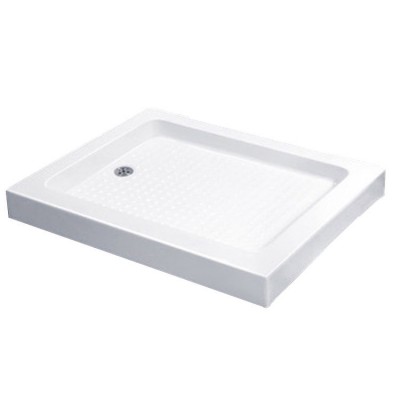 wholesale hotel use artificia cultured deep washbasin acrylic low slate anti slip shower tray