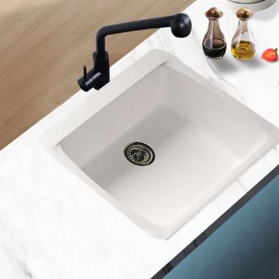 China Cheap White Lavatory Undermount Wash Hand Single Bowl Acrylic Kitchen Sinks