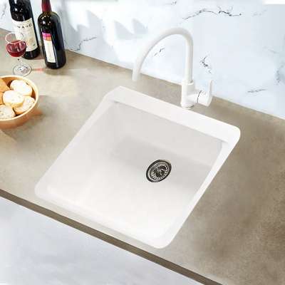 Factory Contemporary Above Counter Farmhouse Single Bowl Kitchen Washing Sink